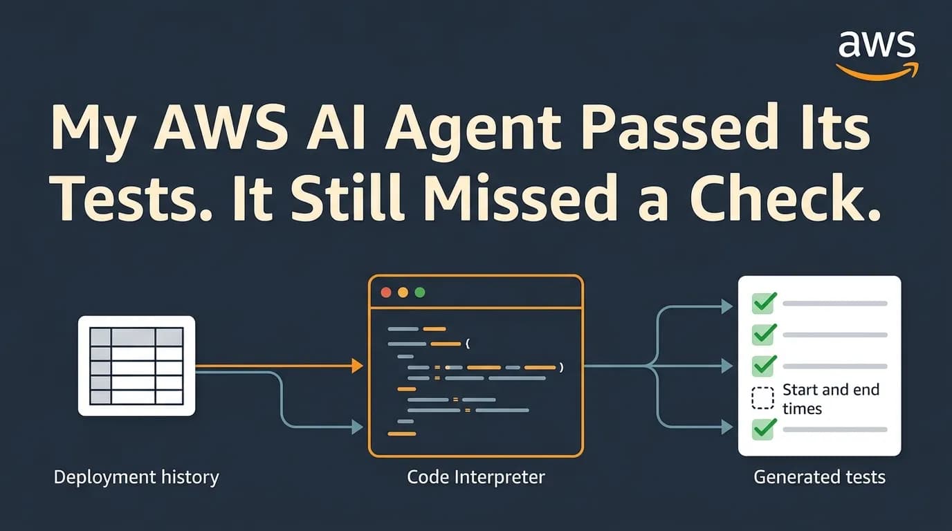 My AWS AI Agent Passed Its Tests. It Still Missed a Check.